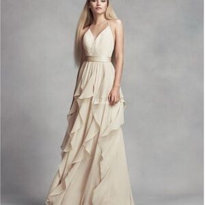 WHITE by Vera Wang Bridesmaid Dress
Never worn NWT
Champagne color